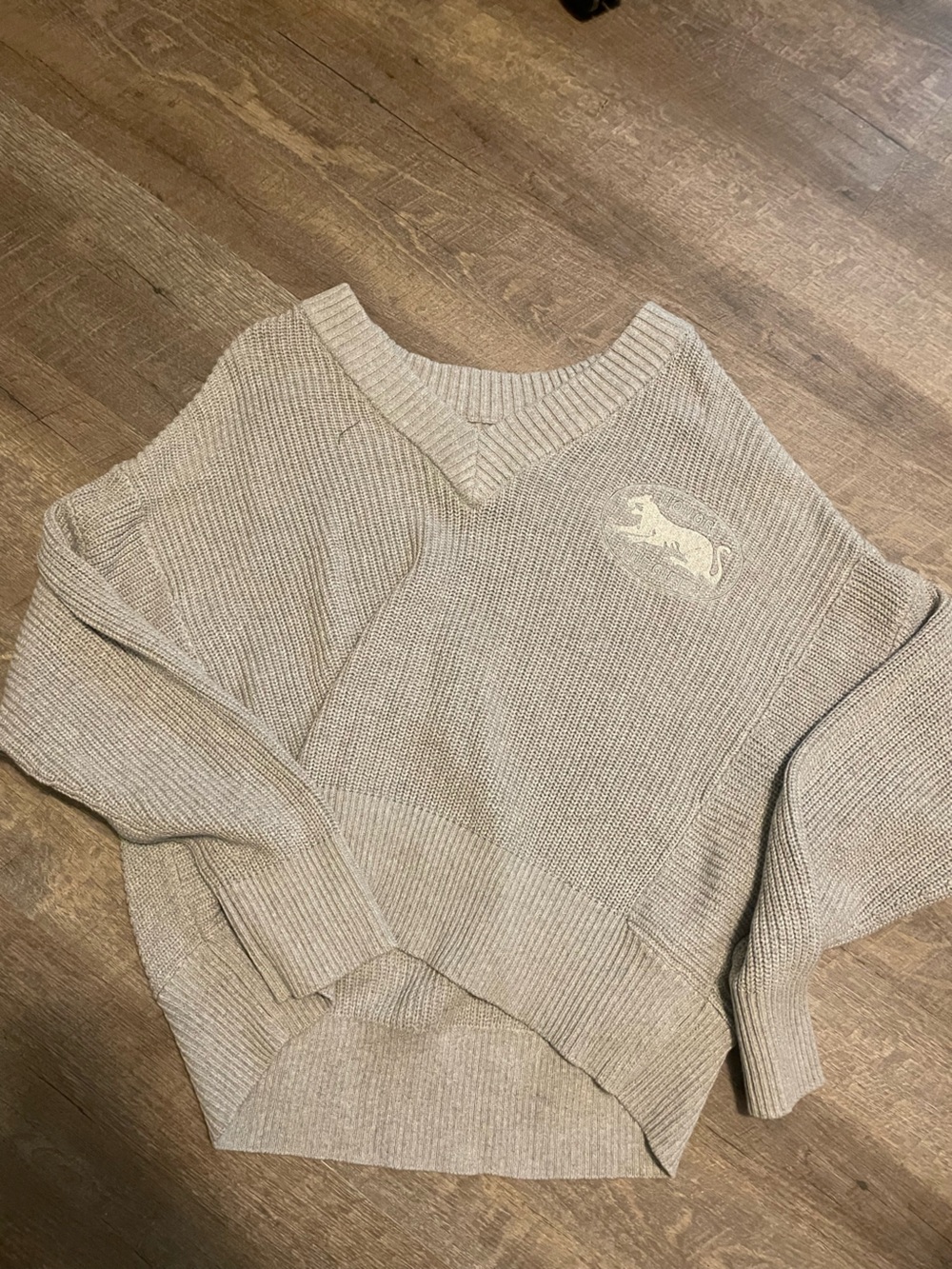 Men's Crewneck Sweater in Light grey